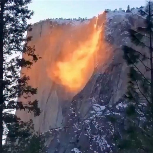 Yosemite National Park natural Firefall is fast approaching. Around the second week of February, light from the setting sun shines on Horsetail Falls at just the right angle to illuminate the upper reaches of the waterfall. When conditions are perfect, Horsetail Fall glows orange and red at sunset!! Credit: Beth Pratt http://www.bethpratt.com | FOX 13's Paul Dellegatto