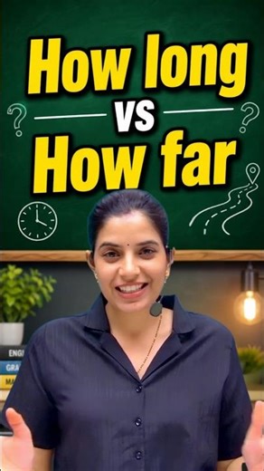 How Long Verses How Far #learnwithrajani #rajanimam #english #viral #trending
