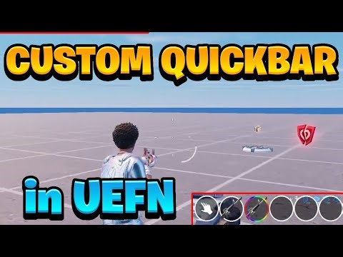 How to create CUSTOM QUICKBAR HUD in Fortnite Creative (UEFN)