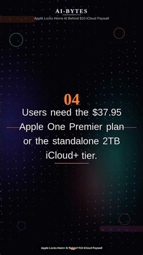 Apple Locks Home AI Behind $10 iCloud Paywall #Shorts