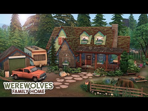 Cozy Werewolf Family Home 🐺 // The Sims 4 Speed Build
