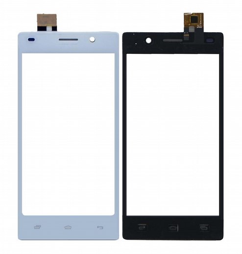 Touch Screen Digitizer for Intex Aqua Power Plus - White