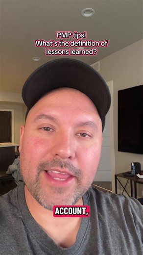 PMP tips! What is the definition of lessons learned? #pmp #pmpexam #pmi #projectmanagement #projectmanager