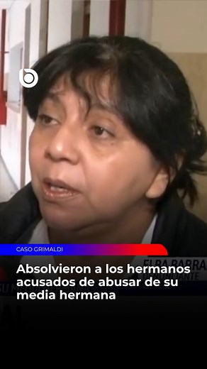 ⚖️ [CASO GRIMALDI: LOS HERMANOS FUERON ABSUELTOS] 📰 El Tribunal resolvió absolver a los hermanos Grimaldi, acusados de abusar sexualmente de su media hermana. La decisión se basó en el beneficio de la duda, ya que los jueces consideraron que no se alcanzó el grado de certeza necesario para comprobar el hecho. ⚖️ La defensa celebró el fallo tras sostener que las pruebas presentadas no fueron concluyentes. Por su parte, la denunciante manifestó su decepción ante el resultado del juicio, aunque as