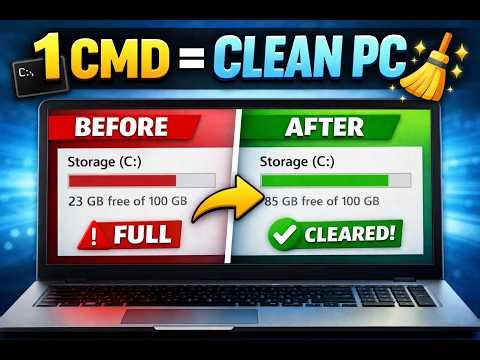 One CMD Command to Clean Your Computer 🔥