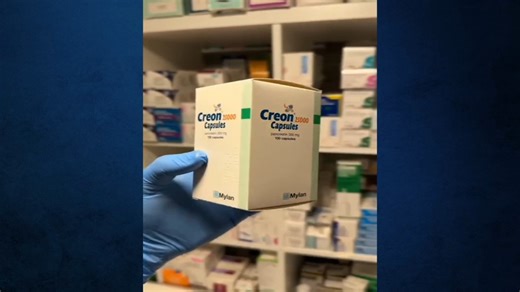 Pharmacists are warning that a shortage of the drug, Creon, given to people with pancreatic cancer to help them digest food, means some patients are having to skip meals. 61,000 people in the UK rely on it, but pharmacies are having to ration how many tablets each patient gets. 5 News' Health Correspondent Catherine Jones reports. | Channel 5 News