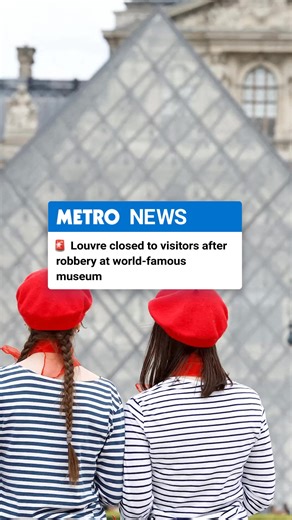 43K views · 136 reactions | The Louvre art gallery and museum in Paris has been robbed, leading officials to shut the site for the rest of the day French Culture Minister Rachida Dati confirmed the incident on X, saying it took place this morning and no injuries were reported She wrote: ‘I am on site alongside the museum teams and the police. Investigations underway' | Metro | Facebook