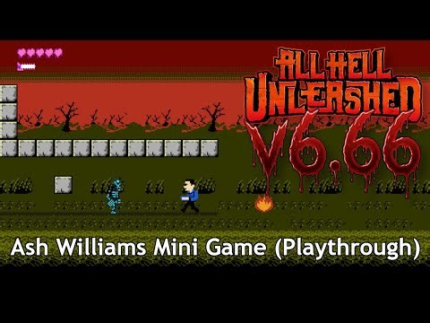 Hell on Earth – Ash from Evil Dead Mini Game (Playthrough) | All Hell Unleashed v6.66 (NES Homebrew)