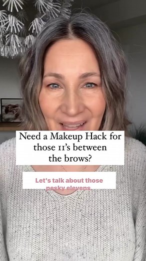 Makeup hack for those pesky 11’s, Worry lines, frown lines!👏🏻 Take your brightening highlight that’s 1-2 shades lighter than your foundation color and trace those lines. Softly blend. Those frown lines between the eyebrows look dark because they have a shadow. By using a lighter color we are bringing things FORWARD which helps to minimize the appearance of them.✨✨ Dark makes things recede, light brings things forward 🤩 Highlight color used : White Peach Brush : Spot Brush 🙋‍♀️Need makeup hel