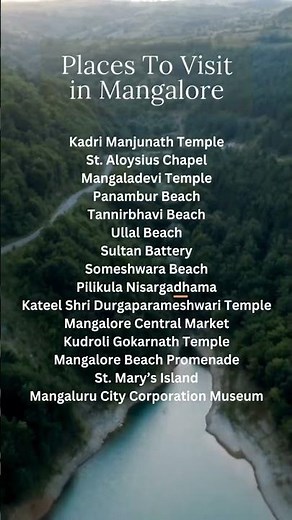 Places to Visit in Mangalore 🌴🌊 | Complete Mangalore Travel Guide #shorts