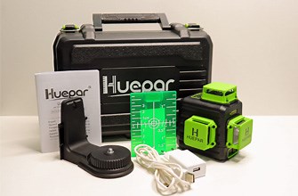 Review green laser level Huepar B03CG. Alignment, tests and instructions