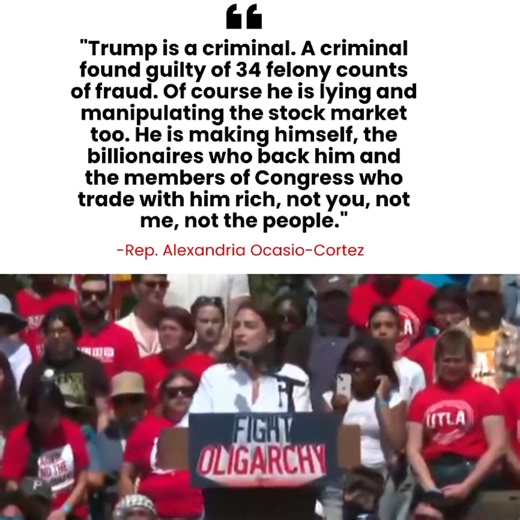 133K views · 12K reactions | AOC: Donald Trump is a criminal. A...