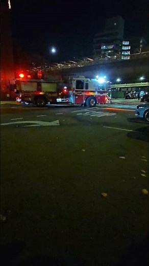 FDNY Engine 15 Responding On Pitt Street In Alphabet City, Manhattan, New York City