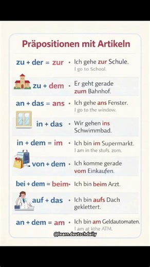 German prepositions made easy mastering zur, zum, im, am & more in seconds 🇩🇪#subscribe #deutsch