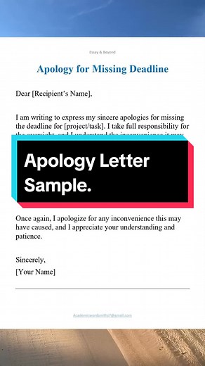How to Apologize for Missing a Deadline: Apology Letter Guide