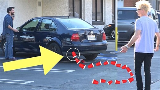 Best bad parking revenge pranks by street magician