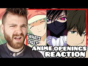 First Time Reacting to HYOUKA x Monogatari x Code Geass ANIME Openings | New Anime Fan!