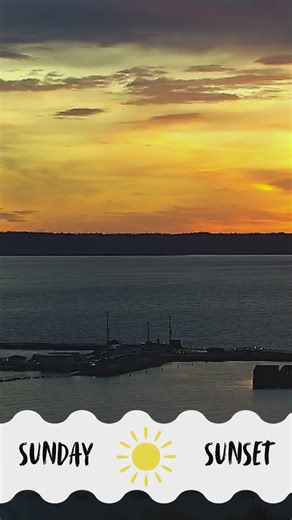 Sunday sunset in Everett, WA