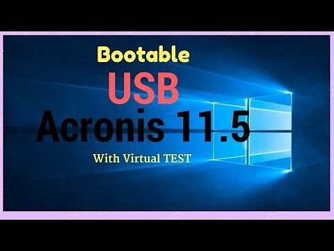 BOOTABLE USB Drive (Acronis Rescue Media 11.5)
