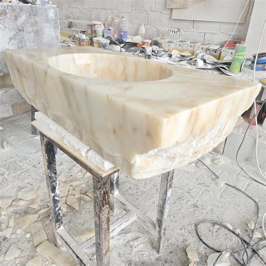 Calacatta Viola Gold Marble Sink, Powder Room Sink, Wall Mounted Sink - Etsy Canada