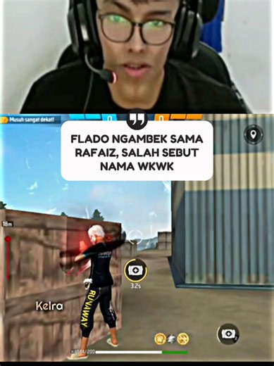 salah sebut nama, dikira main sama kamil😭🤣 #rafaiz #flado #elitecees #freefireindonesia #fyp