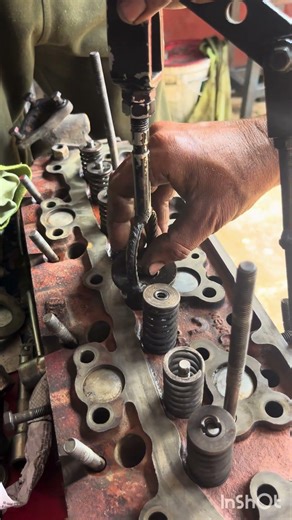 Engine Head Valve Locking System