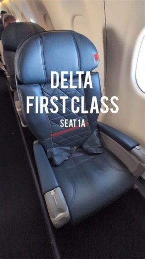 Delta First Class Seat 1A — Worth It? #delta #firstclass #airlinefood #travelshorts #deltaairlines