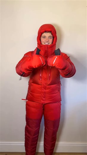 Joe explore on Instagram: "-38°c ready! 🥶 But Who are down suits for??? The most common use case has to be High-altitude mountaineering (like Climbs above 7,000–8,000m Everest, K2, etc) Used on summit pushes and high camps where temperatures can drop below -30°C and your moving slow due to cues or altitude. Where I’ll be using this Apex 8000 from @montaneofficial will be on a Polar/ winter expedition as there is going to be long periods of standing still, navigating, or slowly pulling sleds and