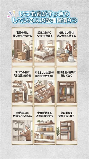 いつも家がすっきりしている人の整理習慣9つ #整理整頓 #片づけ習慣 #すっきり暮らす