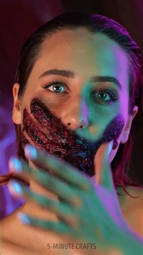 🤫 Hidden SFX Makeup Tips for Jaw-Dropping Looks! 💄👹 #sfx #makeup #halloween