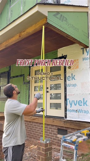 FRONT PORCH REBUILD | Demo + Structural #renovation #diy #construction #homeimprovement #frontporch