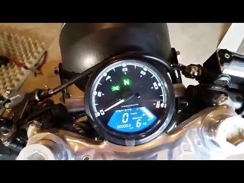 Universal digital motorcycle speedometer.