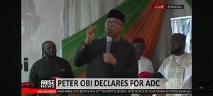 His Excellency Mr Peter Obi Official Declaration For ADC Party. | National Media Frontiers