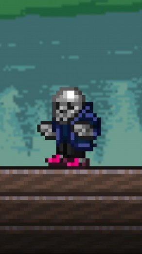 Creating Sans from Undertale in Terraria