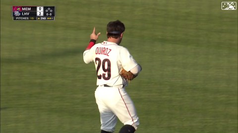 Esteban Quiroz' diving grab