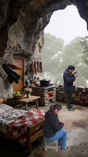 A cave cabin like this, for 10,000 a month, including food and lodging, a cell phone, and Wi-Fi,