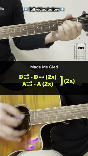 Made Me Glad Guitar Chords and Lyrics #christianmusic #guitar #guitarchords #shorts