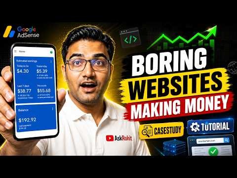 This Boring Website Still Makes Money with AdSense! 💰 (Case Study + Tutorial)
