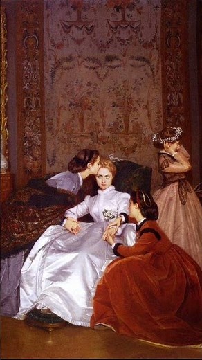 (Read the caption) “The reluctant bride” by Auguste Toulmouche (1866)
