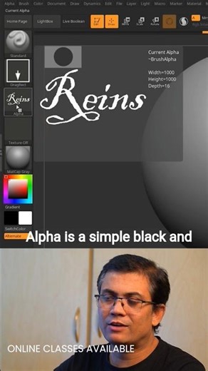 Alpha ZSub Sculpting Problem Solved Zbrush Tips #reinsacademy #vishalrein #zbrush