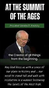 President Hinckley: Why the Atonement is the Greatest Event in Human History #lds