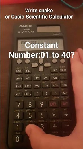 Playing Snake game Or casio (fx-991MS) Scientific Calculator.