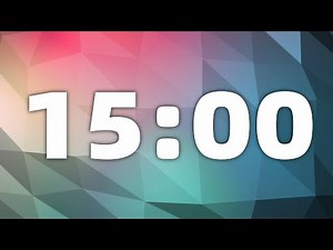 15 Minute Calming Timer With Ticking Sound & Alarm for Classroom, Reading, Kindergarten, Workout