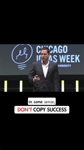 Peter Thiel : Don't Copy SUCCESS