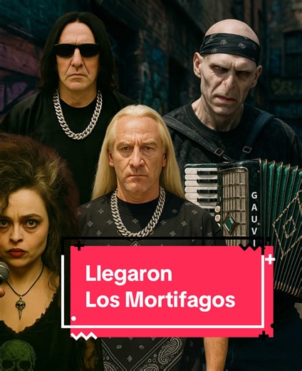 ¿Voldemort tocando acordeón en una cumbia de barrio? 😱🔥 La Cumbia Mortífaga llega con todo el sabor de barrio al Mundo Mágico. Voldemort al acordeón, Lucius Malfoy al micro, Bellatrix en las congas, Draco Malfoy en la guitarra y Severus Snape rompiendo los timbales: ¡un ritmo urbano y épico! 🔥 Esta mezcla une Hogwarts con el barrio. Es un regalo tanto para los fans de Harry Potter como para los amantes de la cumbia. ¡Imposible no bailarla! 😉 The world of Harry Potter meets cumbia in the most