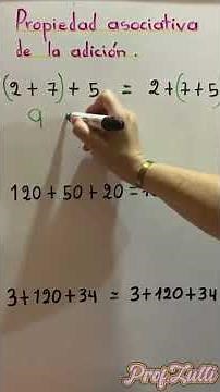Propiedad asociativa de la adición - Matemática -