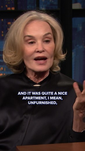 Jessica Lange shares a very NYC apartment story. | Jessica Lange
