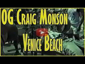 Craig Monson working out at Venice Beach, "the pit," in 1985 with Danny Trejo hitting 500 pounds