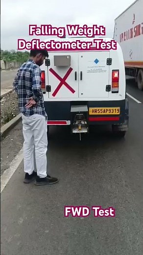 FWD Test (Falling Weight Deflectometer) #fwd #expressway #bc