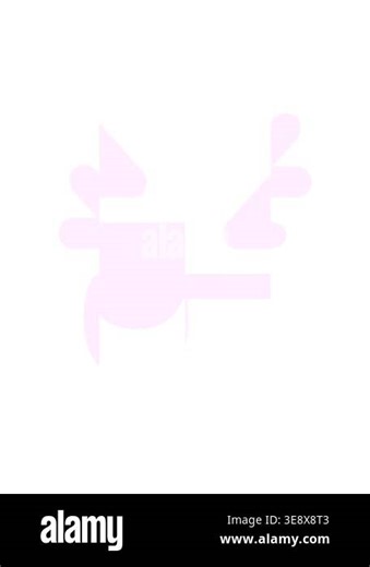 splitting motion animation of frustrated face icon